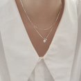thumbnail image 3 of Nerawing Elegante Collar de Perlas para Mujer - Collar de Cadena de Oro Blanco en Capas para Mujer Collar con Colgante de Perlas, 3 of 5