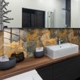 thumbnail image 2 of Losa de roca, patrón de mármol, película de cristal, baldosas de cerámica, decoración del hogar, suelo impermeable autoadhesivo, pegatina de pared, juego de 4 piezas TUNC Sencillez, 2 of 5