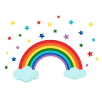 LAMIRO Rainbow Wall Stickers for Room Living Room Bedroom Creative Wall Stickers