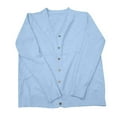 thumbnail image 4 of Sweaters For Women Button Down V Neck Knit Cardigan Sweater Lightweight Open Front Comfy Coat With Pockets M Womens Sweaters, 4 of 5