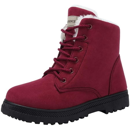 

HZCY Women s Snow Boots Winter II Waterproof Fur Lined Frosty Warm Anti-Slip Boot