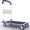 Blue, variant on Heavy Duty Foldable Push Cart Dolly | 330 lbs. Capacity | Upgraded Collapsible Hand Truck Folding Platform with Swivel Wheels | Flat Bed Moving Wagon | Space Saving Push Handle (Yellow)