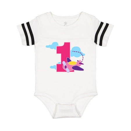

Inktastic 1st Birthday Pilot Airplane Gift Baby Girl Bodysuit