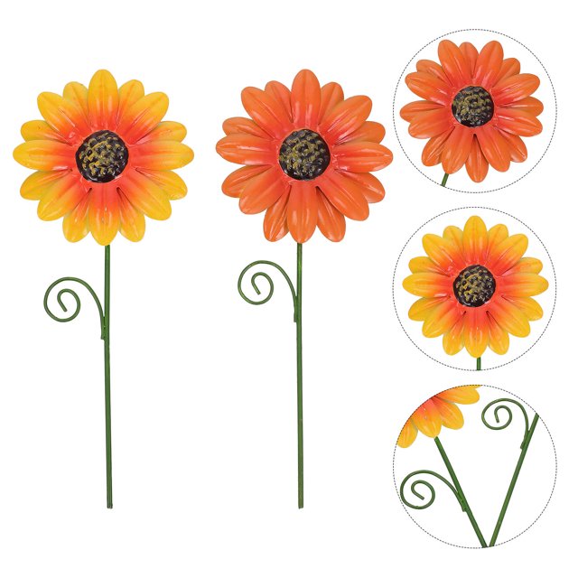unbranded 2Ud Estacas Para Plantas En Metal Con Artístico Para Decorar Y