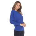 thumbnail image 2 of White Mark Women's Banded Dolman Top, 2 of 6