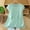 Mint Green, variant on Summer Women Tank Top Cotton Linen Purple Tops Flowy Sleeveless Crew Neck Peplum Loose Fit Women's T Shirts