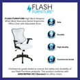 thumbnail image 4 of Emma + Oliver High Back Designer White Mesh Executive Ergonomic Office Chair - Adjustable Arms, 4 of 15