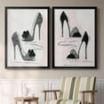 thumbnail image 2 of 2 Piece Set Shoes That Dazzle I Premium Framed Canvas - Ready to Hang - 26.5 x 36.5 Each - Silver Frame, 2 of 8
