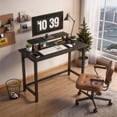 thumbnail image 2 of Ktaxon Folding Writing Computer Desk Home Office Study PC Writing Table, Black, 2 of 7