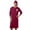 Wine, variant on Long Robe Nightgown Sleepwear With Detachable Hood For Home And Relaxation Comfortable Soft Fabric