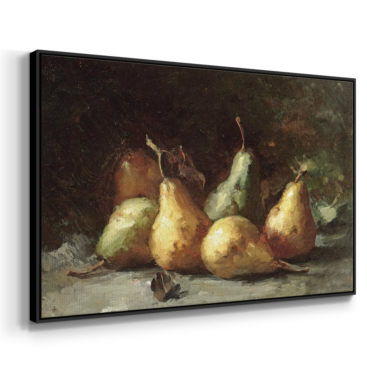 Vintage Botanical Print-LXVII By Wexford Home Framed in Black Wood Gallery Wrapped Canvas 27 in. x 41 in.