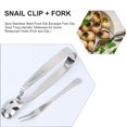 thumbnail image 3 of 2pcs Essalada de pinzas de caracol Tonks de acero inoxidable Servicio de mariscos de mariscos Clips Esalada de clama de clip de Servicio para servir la cocina de la cocina, 3 of 7