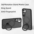 thumbnail image 7 of Decase for Samsung Galaxy 24 Ultra Case with Invisible Stand Compatible with MagSafe,Slim 360 Rotating Ring Holder Stand,Camera Lens Protector Shockproof Matte Clear Protective Case Cover,Darkgreen, 7 of 7