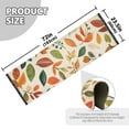 thumbnail image 5 of Yayeee Runner Rug for Bedroom 2'x6' Machine Washable Hallway Non Slip Mat, Beige Retro Leaves, 5 of 8
