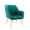Green, variant on Porthos Home Hania Dining Chair, Velvet Upholstery, Gold Chrome Legs