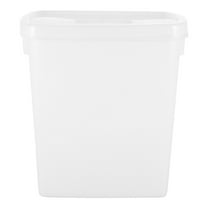 Raindrops Plastic Ice Container with Lid for Cold Drinks Storage White Smooth and 1 Piece