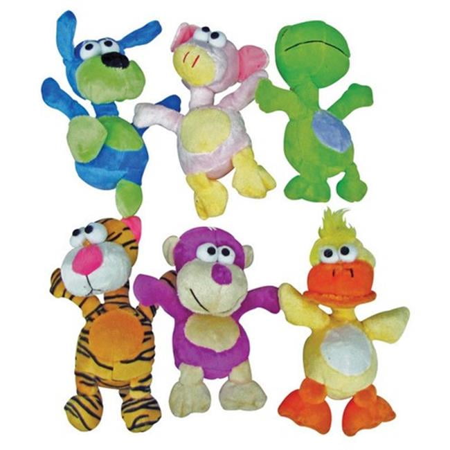 Diggers 08873 8 in. Tall Skinny Neck Plush Dog Toy Assorted Styles
