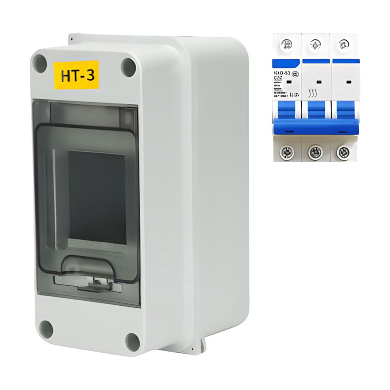 Water Resistant Mountable Electrical Panel Enclosure With 2 Position Current Interrupter For Indoor Outdoor Application