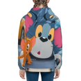 thumbnail image 4 of Tom And Jerry Kids Pullover Hoodies 3d Print Hooded Sweatshirt With Packet For Boys Girls, 4 of 8