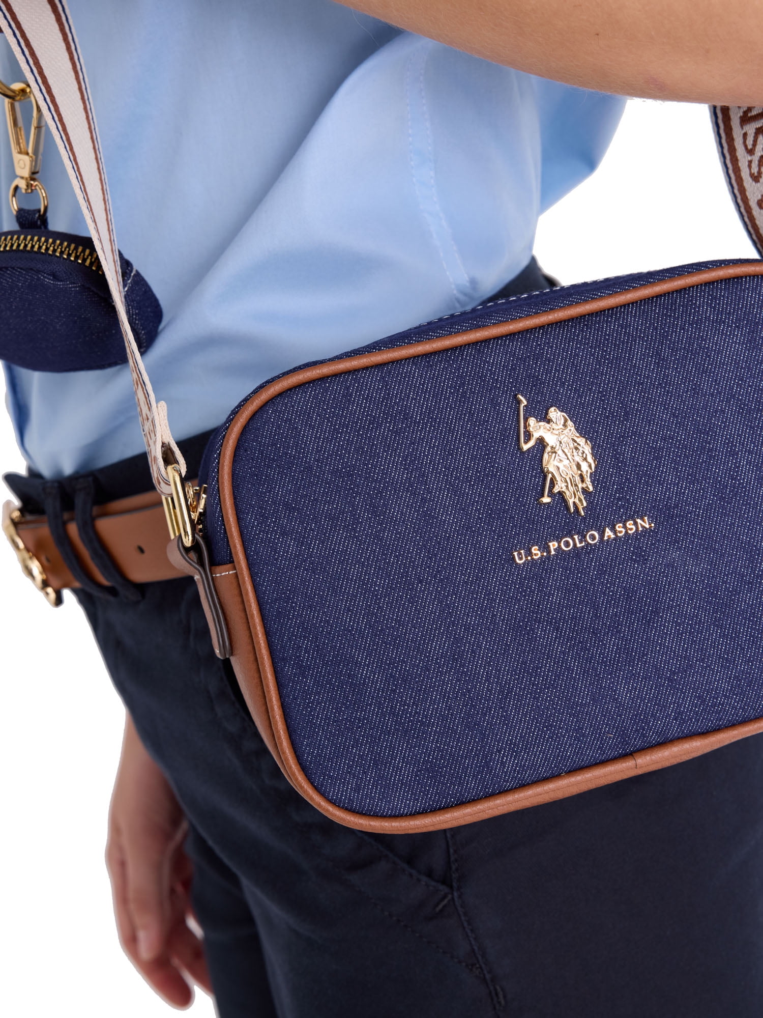 U.S. Polo Assn Women's Denim Signature Crossbody