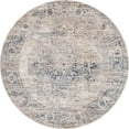 thumbnail image 2 of Rugs.com Oregon Collection Rug – 7 Ft Round Gray Low-Pile Rug Perfect For Kitchens, Dining Rooms, 2 of 8