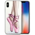 thumbnail image 1 of Case Yard iPhone-XS-Max Case Clear Soft & Flexible TPU Ultra Low Profile Slim Fit Thin Shockproof Transparent Bumper Protective Cover Drop Protective Cell Phone Cases (Ballerina), 1 of 8