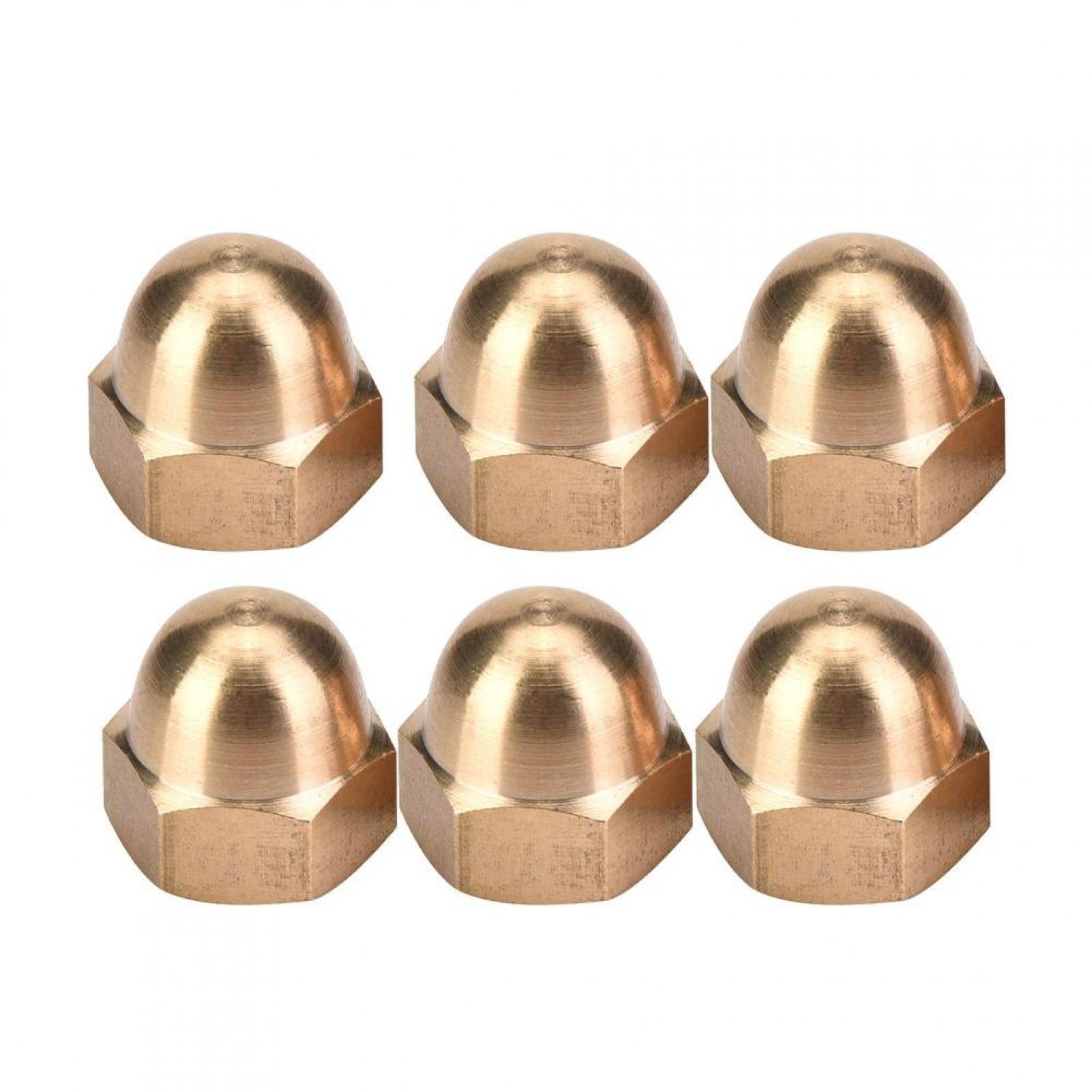 Tebru Acorn Hex Nut, Brass Acorn Nut Kit Dome Head Cap Hex Nuts Set