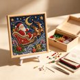 thumbnail image 3 of DIY Christmas Pearl Diamond Art Painting Kit, 7.87in Christmas Pearl Beads Art Craft for Adults Beginner, Xmas Diamond Dots Beads Painting for Home Wall Decor, 3 of 7