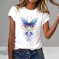 thumbnail image 7 of Guluxicc Womens Graphic T Shirts Crew Neck Casual Classic Comfy Trendy T Shirts for Women, 7 of 7