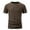 Coffee, variant on Mens Textured Shirts Casual Stretch T-Shirts Summer Crewneck Short Sleeve Tee Shirts