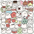 thumbnail image 1 of Cute Ghost Stickers,?40 PCS Vinyl Waterproof Cute Ghost Small Stickers for Phone Case, Water Bottles, Laptops, 1 of 5