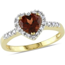 Everly Women's Garnet 10k Yellow Gold Ring