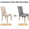 thumbnail image 7 of Leopard Print Dining Chair Covers 4 Pack Cartoon Animal Design Washable Polyester Stretch Slipcovers Removable Seat Protector for Unique Home Style, 7 of 7