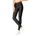thumbnail image 3 of WLOMHUW Glossy Legging for Women Stretch Slimming Leg Athletic Leggings Lightweight Pants for Dance Black L, 3 of 7