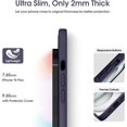 thumbnail image 4 of Liquid Silicone Case for iPhone 15 Plus - [Camera All-Round Protection] [Soft Microfiber Lining Anti-Scratch] 4 Layer Full Covered Shockproof Gel Rubber Phone Case Cover, 6.7", Dark Purple, 4 of 16
