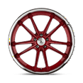 thumbnail image 2 of Asanti Black Aluminum Rim ABL-23 SIGMA 20X9in Candy Red with Chrome Lip Finish, ABL23-20901515RD, 2 of 2