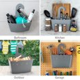 thumbnail image 4 of Gray Plastic Hanging Shower Basket, 2 Home Storage Baskets with Hook, No Drilling and No Tool Installation, 4 of 5