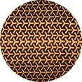 thumbnail image 1 of Ahgly Company Indoor Round Abstract Orange Modern Area Rugs, 5' Round, 1 of 4