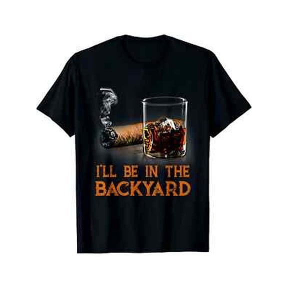 Velto Men's "I'll Be in the Backyard" Graphic T-Shirt - Soft Cotton, Perfect Fit All Size S-5XL