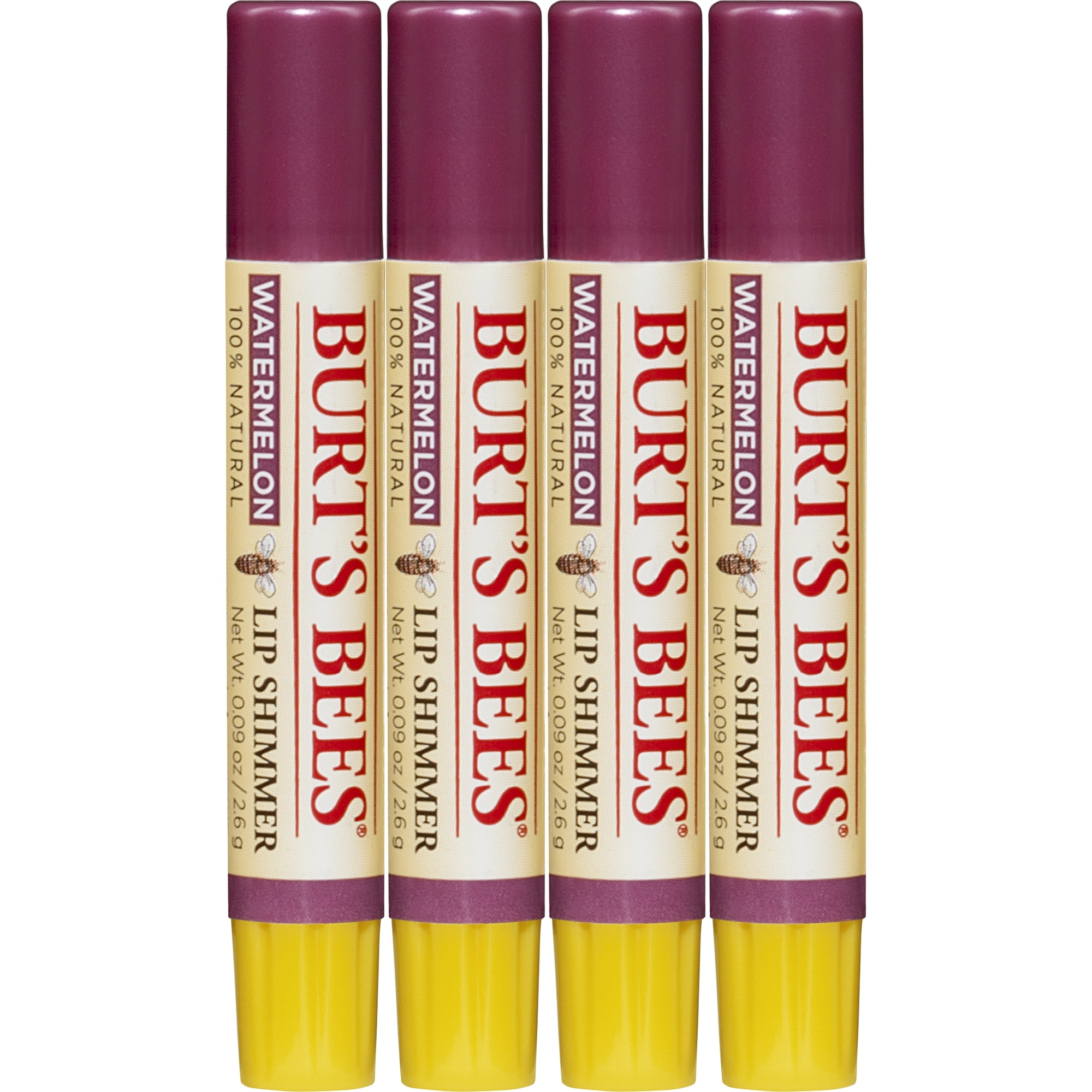 Burt's Bees 100% Natural Moisturizing Lip Shimmer, Watermelon - 1 Tube