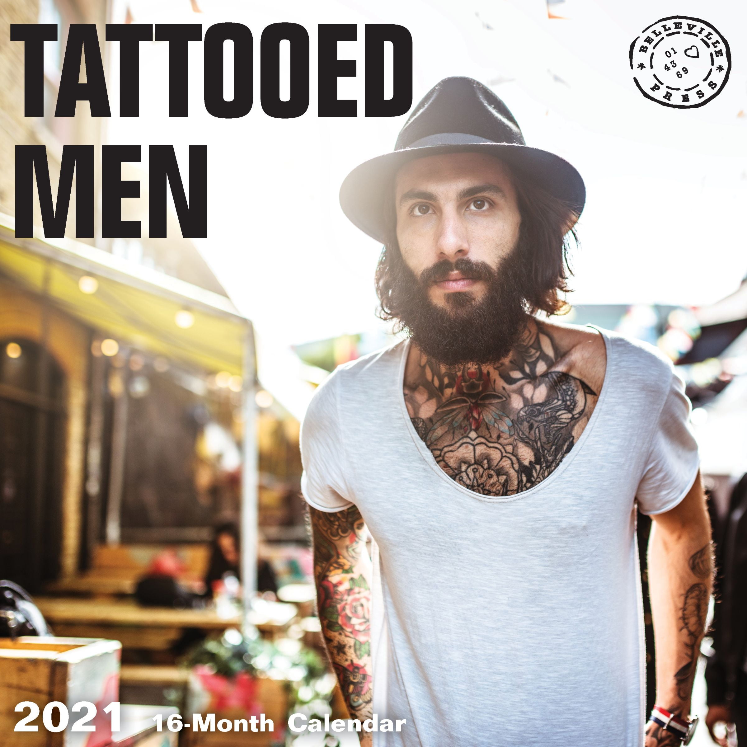 2021 Tattooed Men Wall Calendar