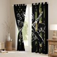 thumbnail image 3 of jejeloiu Wild Bear Moose Curtains Pack of 2 (42x84 Each),Fishing And Hunting Curtains Blackout,Retro Camouflage Pattern Bedroom Curtains For Boys Kids,Microfiber Bedroom Decor, 3 of 6