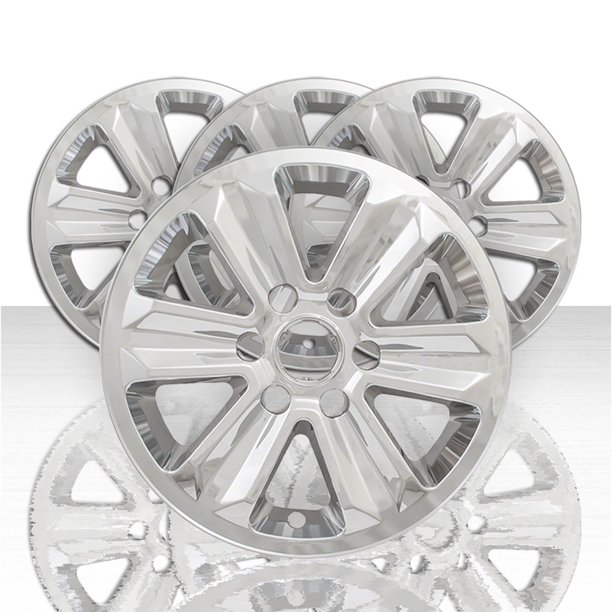 Set of 4 17' 6 Spoke Wheel Skins for 20152020 Ford F150 Chrome