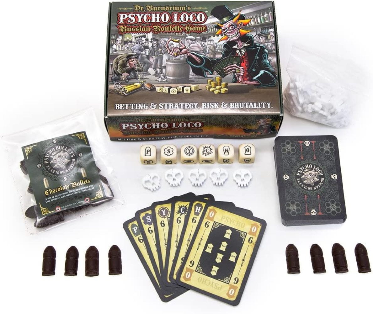 Psycho Loco Russian Roulette Game Chili Chocolate Game 