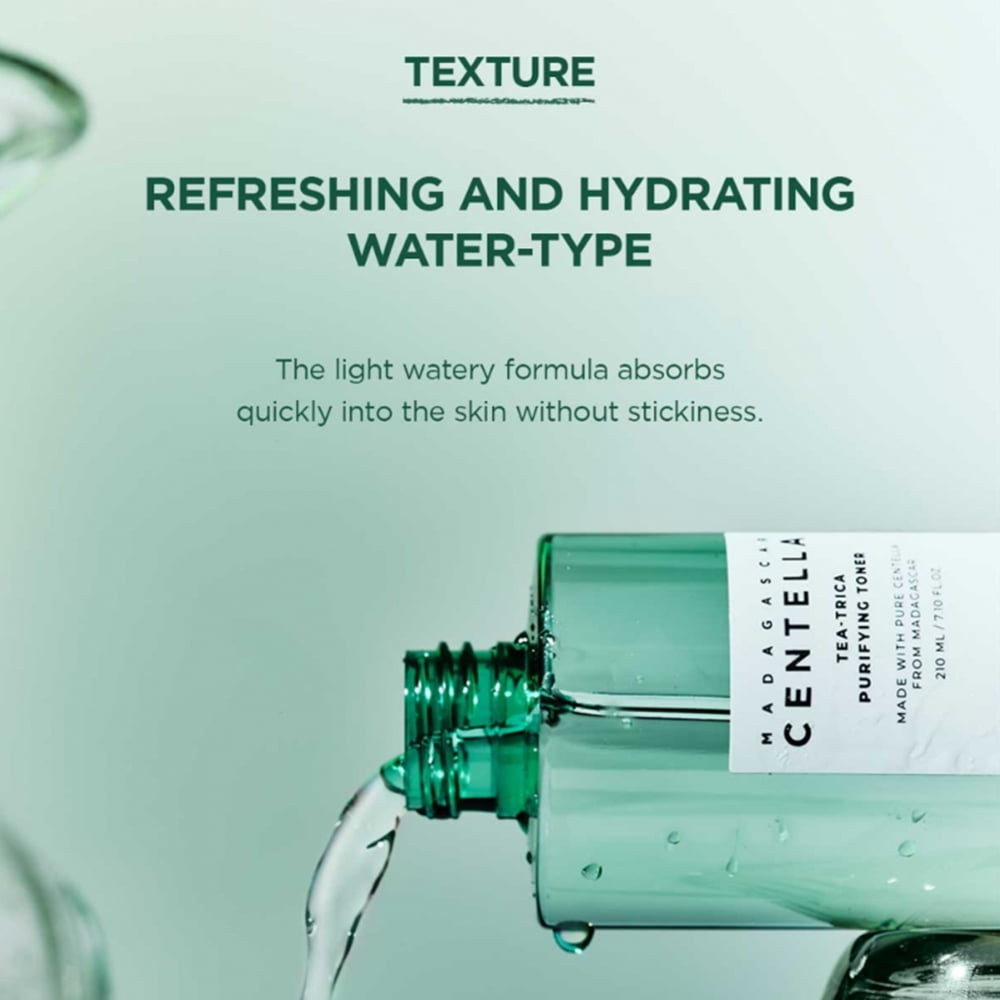 Skin1004 Madagascar Centella Tea Trica Purifying Toner, 210ml / 7.1 fl. oz.