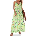 thumbnail image 1 of Nuevo y lindo vestido sin mangas con patrón de pikmin para mujer, vestido de cumpleaños, 1 of 7