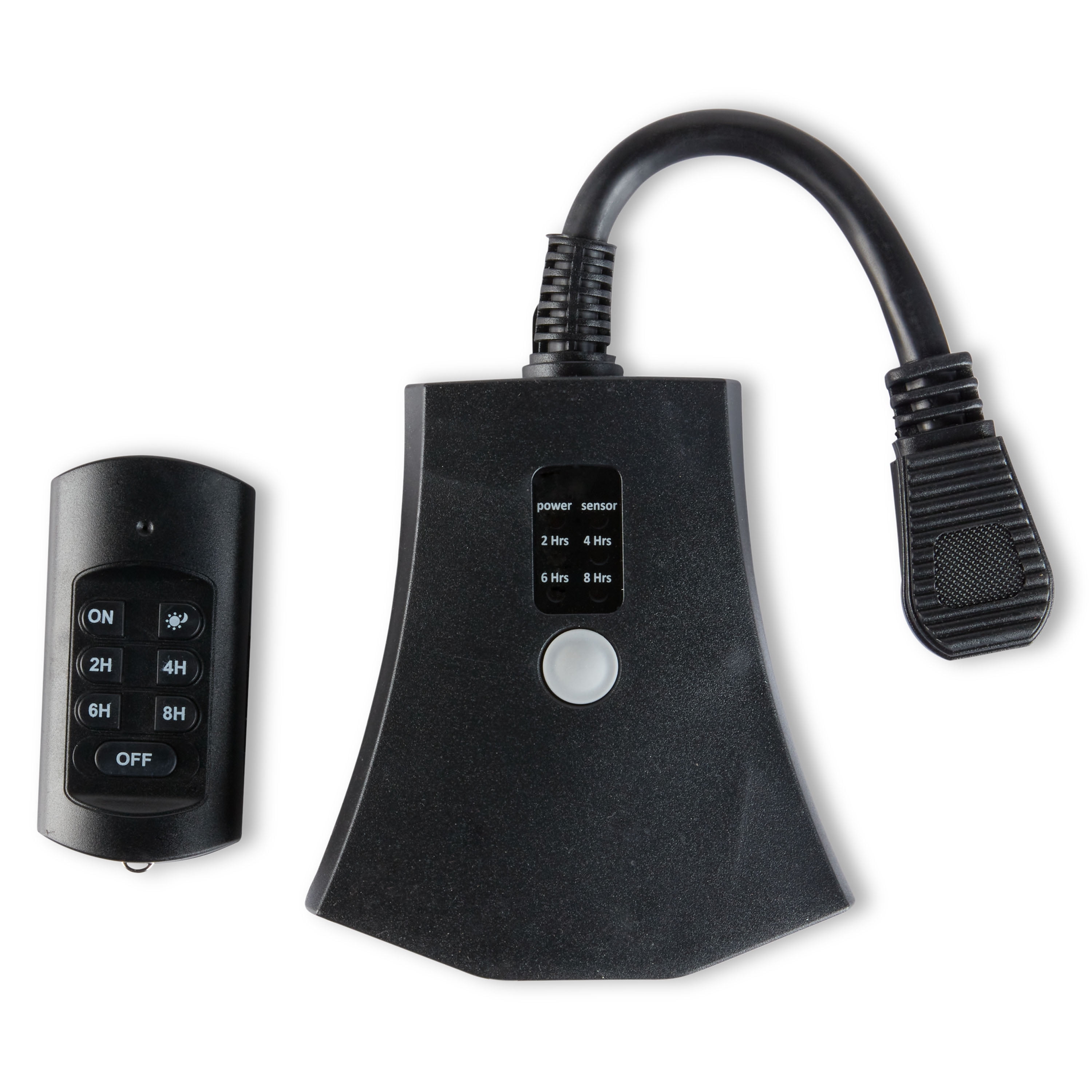 Holiday Time 3 Outlet Wireless Remote with Timer, Black 