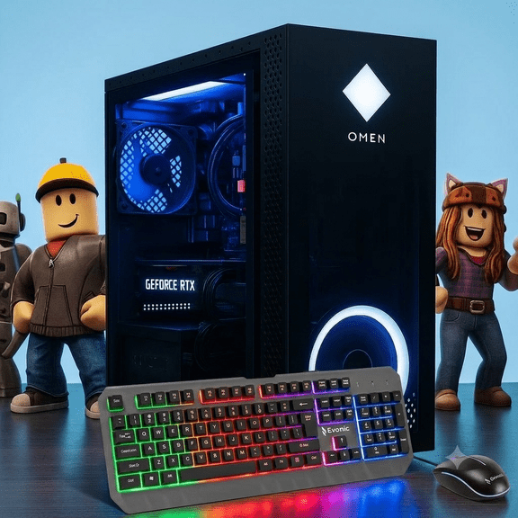 Air-Cooled Gaming PC Computer Desktop i7 Xeon E5 3.20GHz SSD 512GB   1TB HDD GTX650 RAM 32GB WiFi6 BT 5.4 Windows 11 Gaming Computer Tower for GamerStreaming