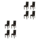 thumbnail image 4 of Injueey 4 fundas para sillas con estilo para comedor: transforme el comedor con facilidad Funda para silla duradera para el hogar negro negro 2Conjunto, 4 of 6