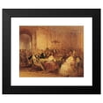 thumbnail image 2 of Josef Danhauser 24x20 Black Modern Framed Museum Art Print Titled - Company Scene (1844), 2 of 5
